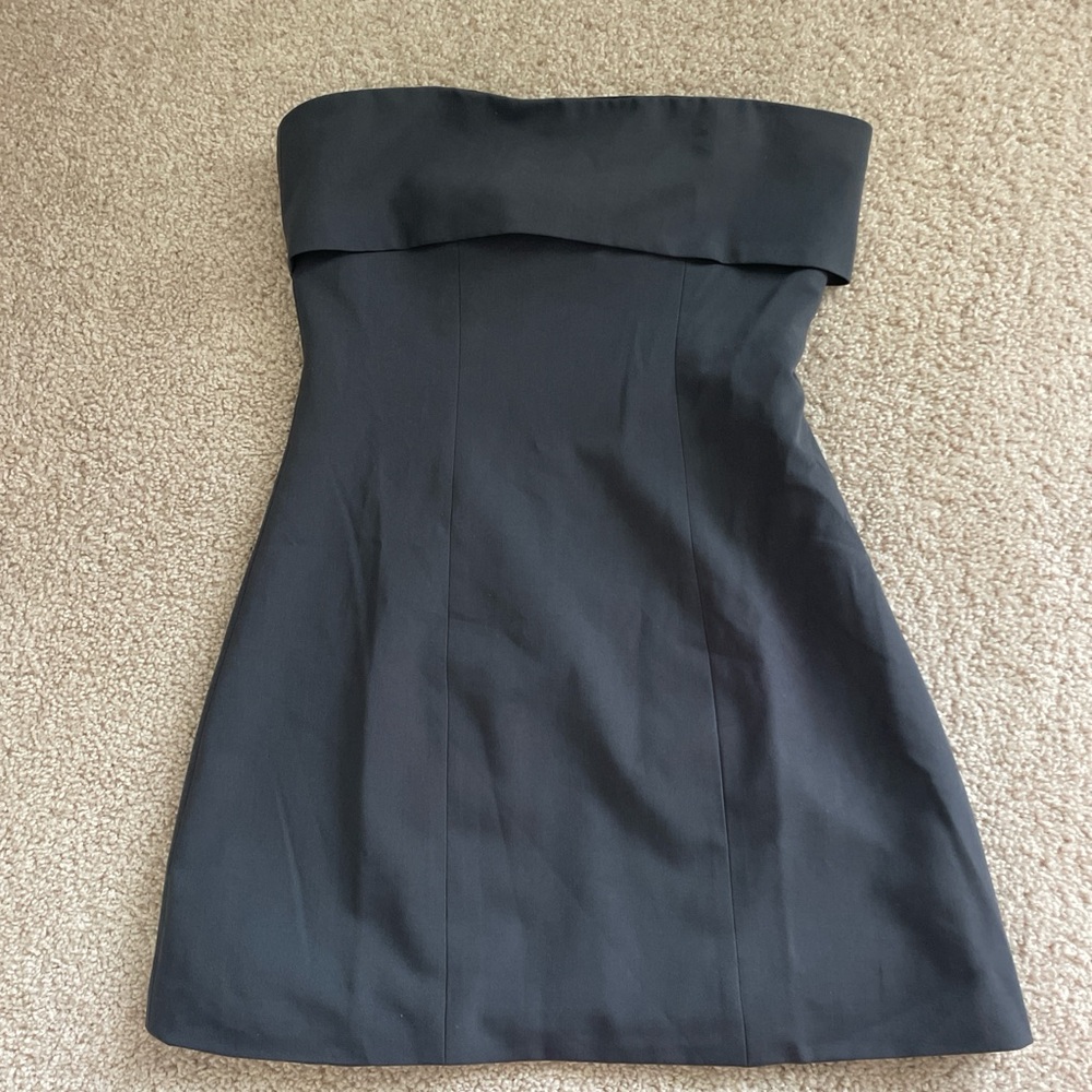 Peppermayo Blue Strapless Sheath Dress Cocktail